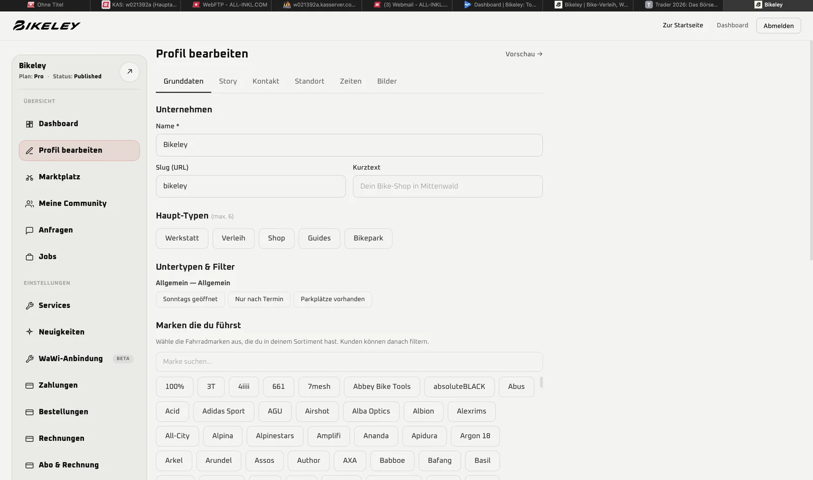 The public profile